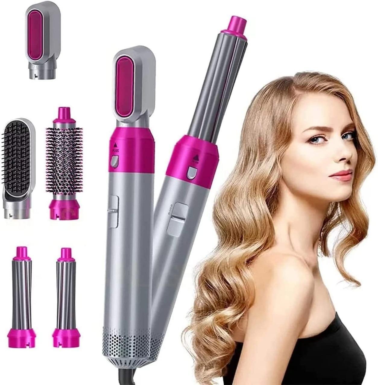 5 in 1 Multifunctional Hair Dryer Styling Tool, Detachable 5-in-1 Multi-Head Hot Air Comb