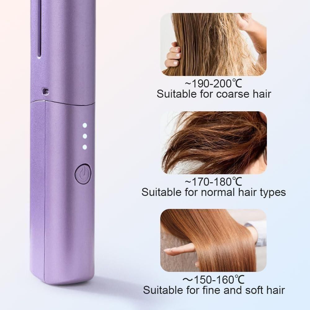 Meneflix Portable Mini Hair Straightener Hot Comb